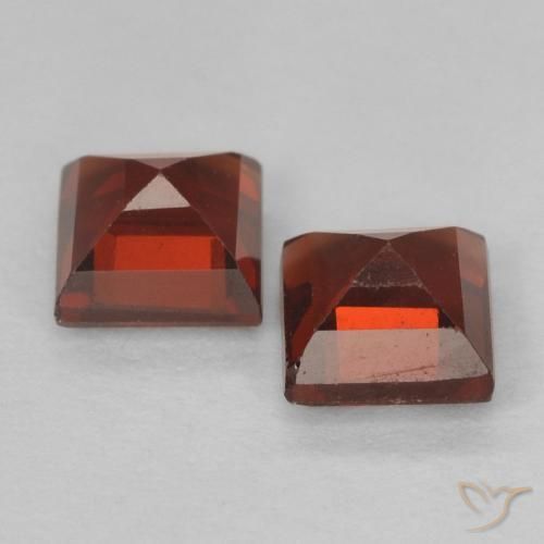 1.08 ct natürliche Sangria Rot Pyrop-Granat-Edelsteine, Quadrat, VS