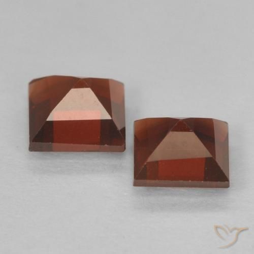 0,91 ct natürliche roter Pyrop-Edelsteine, Quadrat, VVS-VS