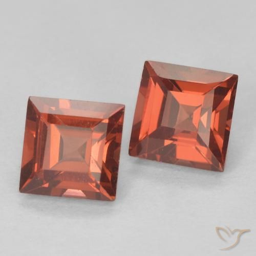0.90 ct natürliche Mittelrot Pyrop-Granat-Edelsteine, Quadrat, VVS-VS