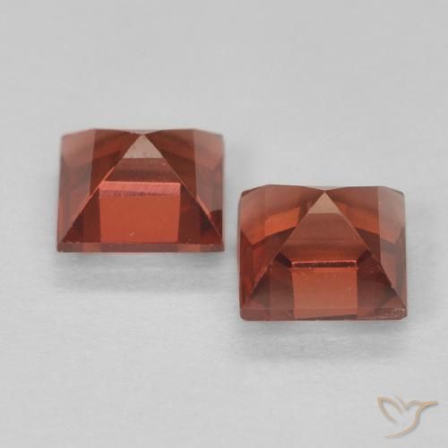 0.90 ct natürliche Mittelrot Pyrop-Granat-Edelsteine, Quadrat, VVS-VS