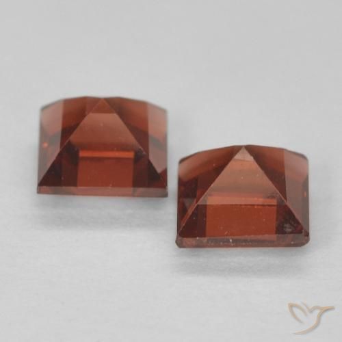 0.99 ct natürliche Mittelrot Pyrop-Granat-Edelsteine, Quadrat, VVS-VS