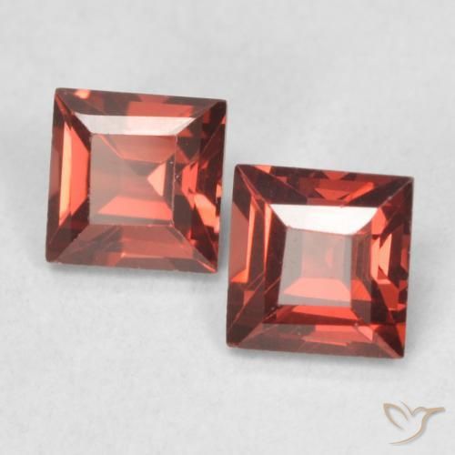 0.94 ct natürliche Mittelrot Pyrop-Granat-Edelsteine, Quadrat, VVS-VS