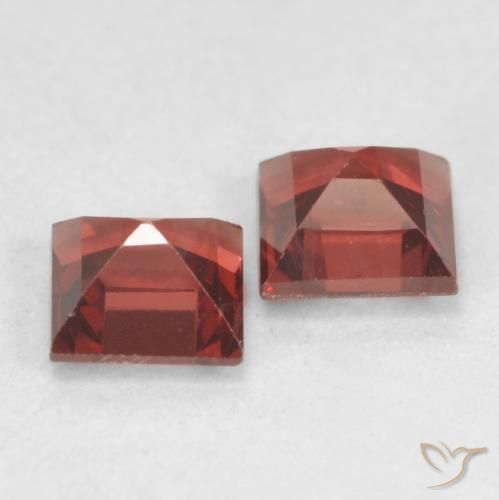 0.94 ct natürliche Mittelrot Pyrop-Granat-Edelsteine, Quadrat, VVS-VS