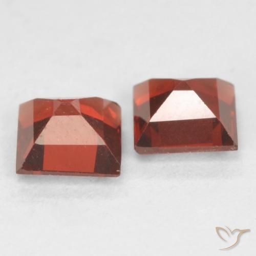 0.94 ct natürliche Johannisbeere Rot Pyrop-Granat-Edelsteine, Quadrat, VVS-VS