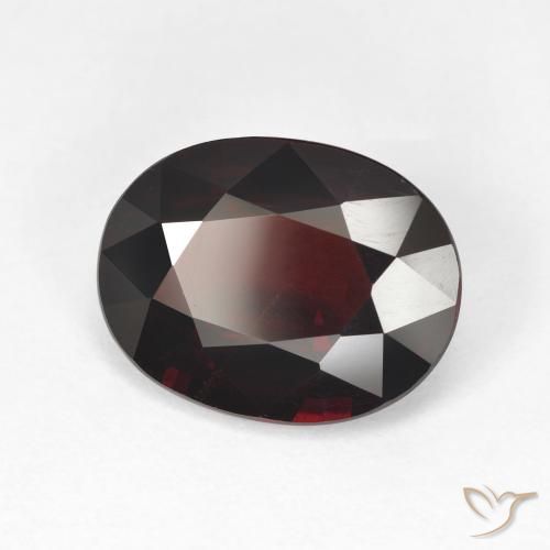 9,17 ctw natürlicher Schwärzlich Rot Pyrop-Granat, Oval, VVS-VS