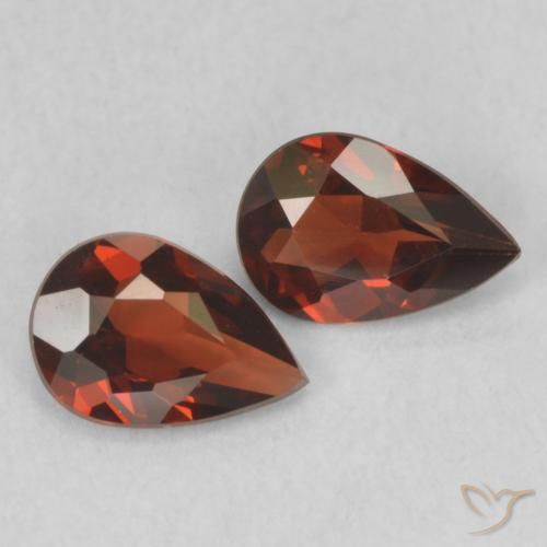 1.18 ct natürliche Sangria Rot Pyrop-Granat-Edelsteine, Birnenform, VVS-VS