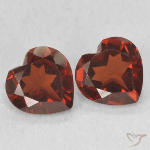 1.15 ct natürliche Mittelrot Pyrop-Granat-Edelsteine, Herz, VVS-VS