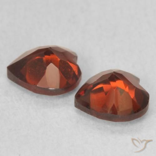 1.15 ct natürliche Mittelrot Pyrop-Granat-Edelsteine, Herz, VVS-VS