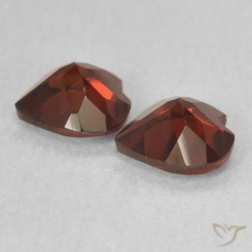 1.06 ct natürliche Johannisbeere Rot Pyrop-Granat-Edelsteine, Herz, VVS-VS