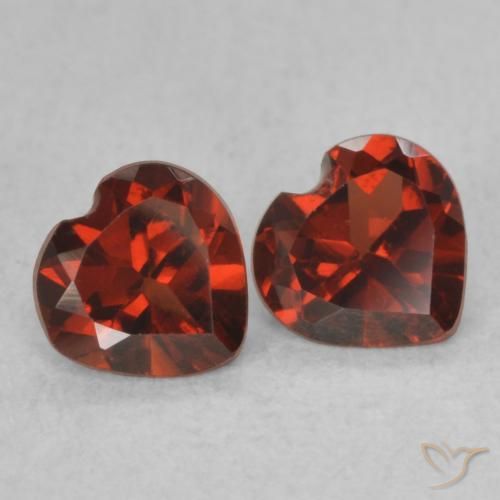 1.01 ct natürliche Sangria Rot Pyrop-Granat-Edelsteine, Herz, VVS-VS