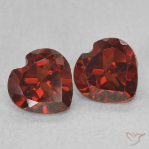 1.12 ct natürliche Mittelrot Pyrop-Granat-Edelsteine, Herz, VVS-VS