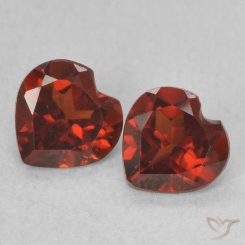 1.07ctw Natürlicher Johannisbeere Rot Pyrop-Granat, Herz, VVS-VS