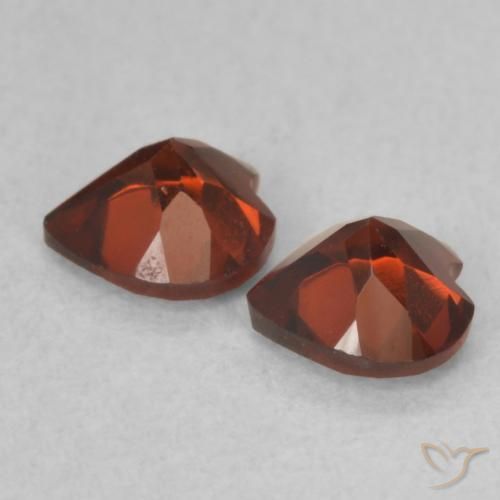 1.07 ct natürliche Johannisbeere Rot Pyrop-Granat-Edelsteine, Herz, VVS-VS