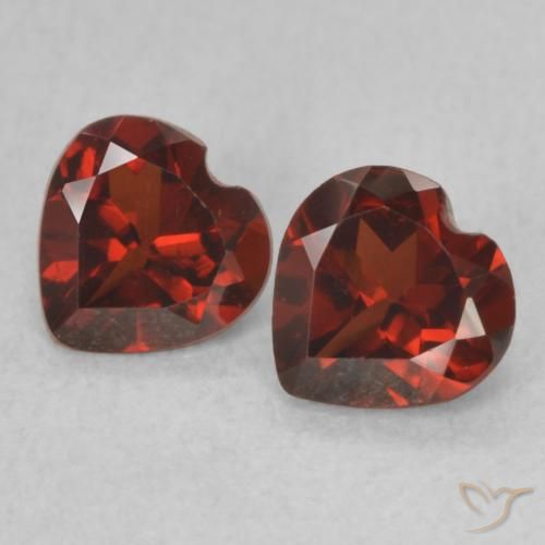 1.08ctw Natürlicher Johannisbeere Rot Pyrop-Granat, Herz, VVS-VS