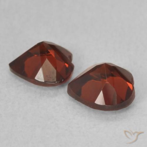 1.08 ct natürliche Johannisbeere Rot Pyrop-Granat-Edelsteine, Herz, VVS-VS