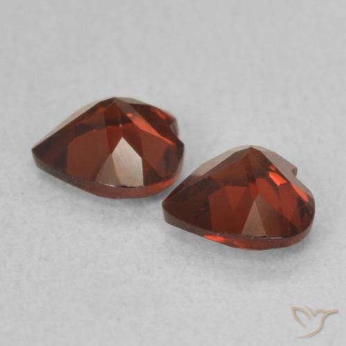 1.07 ct natürliche Mittelrot Pyrop-Granat-Edelsteine, Herz, VVS-VS