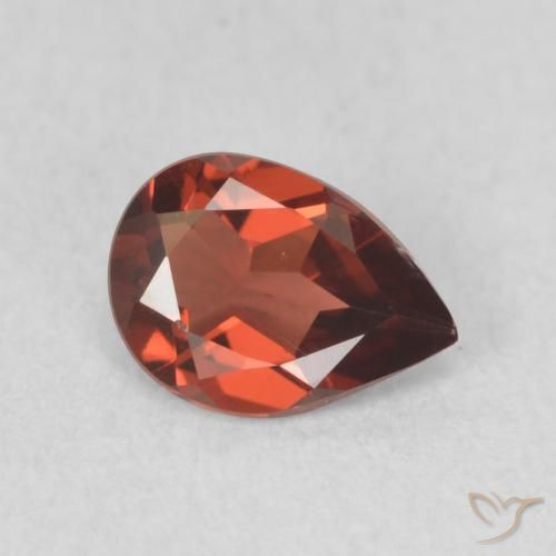 9,17 ctw natürlicher dunkelrot Pyrop-Granat, Birnenform, VVS