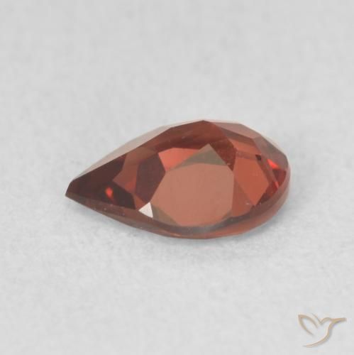9,17 ctw natürlicher dunkelrot Pyrop-Granat, Birnenform, VVS