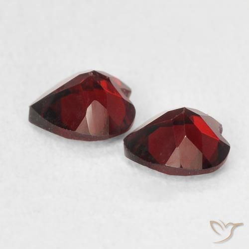 1.07 ct natürliche dunkelrot Pyrop-Granat-Edelsteine, Herz, VS
