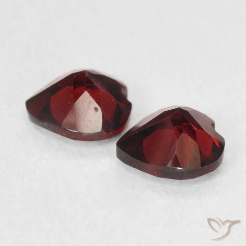 1.15 ct natürliche dunkelrot Pyrop-Granat-Edelsteine, Herz, VS