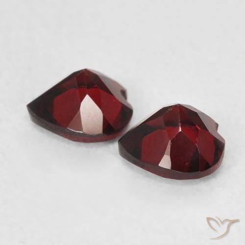 1.18 ct natürliche dunkelrot Pyrop-Granat-Edelsteine, Herz, VS
