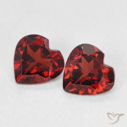 1.00ctw Natürlicher Johannisbeere Rot Pyrop-Granat, Herz, VS
