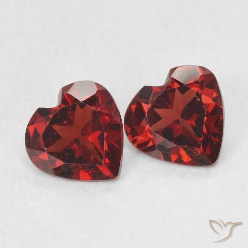 1.00 ct natürliche Johannisbeere Rot Pyrop-Granat-Edelsteine, Herz, VS