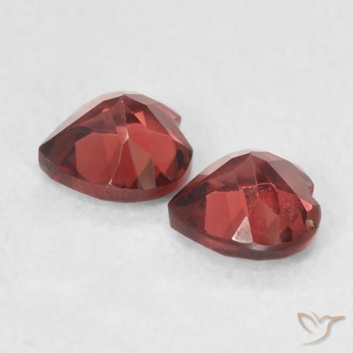 1.23 ct natürliche Tiefes Scharlachrot Pyrop-Granat-Edelsteine, Herz, VS