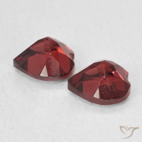 1.30 ct natürliche Tiefes Scharlachrot Pyrop-Granat-Edelsteine, Herz, VS