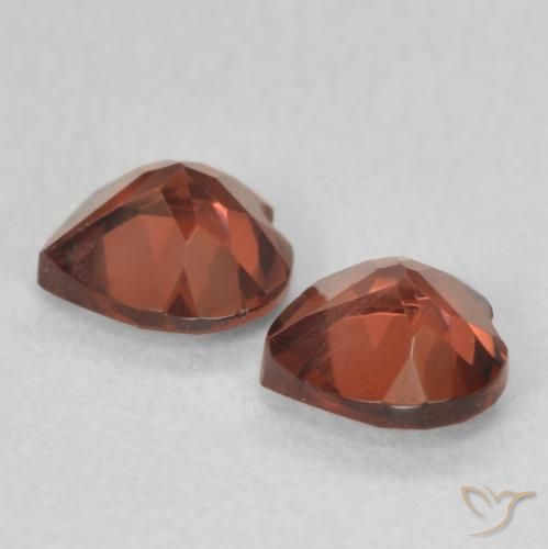 1.12 ct natürliche rose-rot Pyrop-Granat-Edelsteine, Herz, VVS-VS