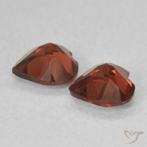 1.09 ct natürliche Intensives Rot Pyrop-Granat-Edelsteine, Herz, VVS-VS