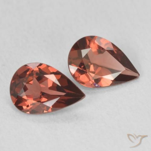 1.25 ct natürliche Tiefes Scharlachrot Pyrop-Granat-Edelsteine, Birnenform, VVS-VS