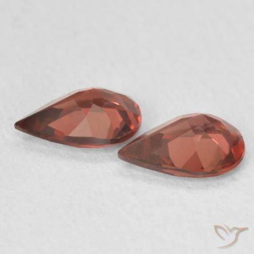 1.25 ct natürliche Tiefes Scharlachrot Pyrop-Granat-Edelsteine, Birnenform, VVS-VS