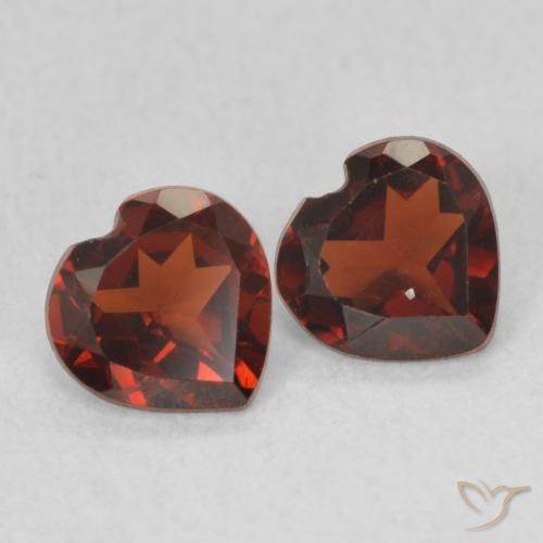 0.92 ct natürliche tiefrot Pyrop-Granat-Edelsteine, Herz, VVS-VS