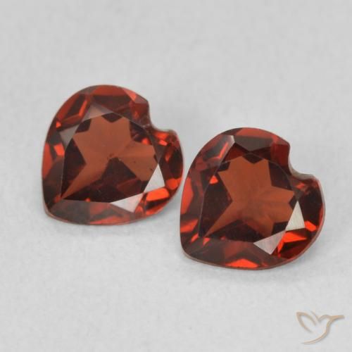 1.01ctw Natürlicher Johannisbeere Rot Pyrop-Granat, Herz, VVS-VS