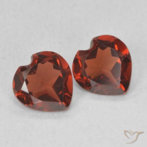 1.01 ct natürliche Johannisbeere Rot Pyrop-Granat-Edelsteine, Herz, VVS-VS