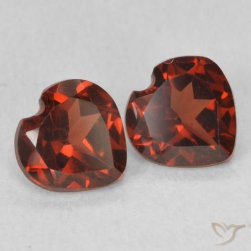 1.01 ct natürliche Hellrot Pyrop-Granat-Edelsteine, Herz, VVS-VS
