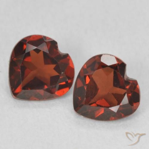 1.02ctw Natürlicher Johannisbeere Rot Pyrop-Granat, Herz, VVS-VS