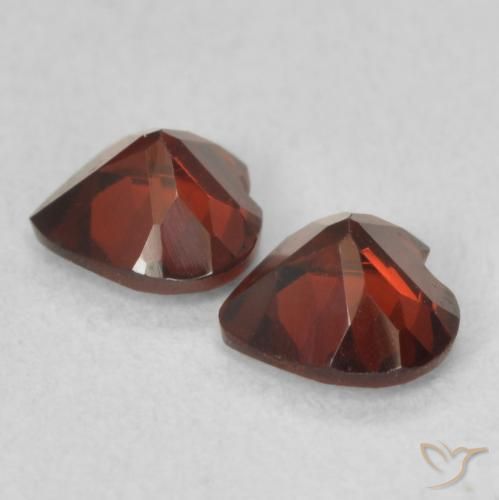 1.11 ct natürliche Johannisbeere Rot Pyrop-Granat-Edelsteine, Herz, VVS-VS