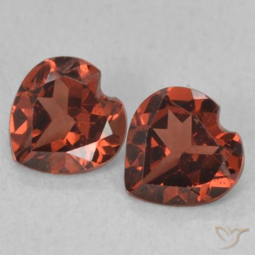1.04ctw Natürlicher Tiefes Scharlachrot Pyrop-Granat, Herz, VS