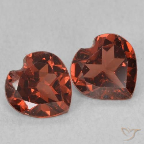 1.04 ct natürliche Tiefes Scharlachrot Pyrop-Granat-Edelsteine, Herz, VS