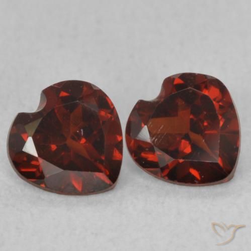 1.07 ct natürliche dunkelrot Pyrop-Granat-Edelsteine, Herz, VS