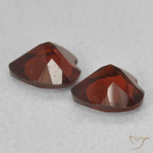 1.07 ct natürliche dunkelrot Pyrop-Granat-Edelsteine, Herz, VS