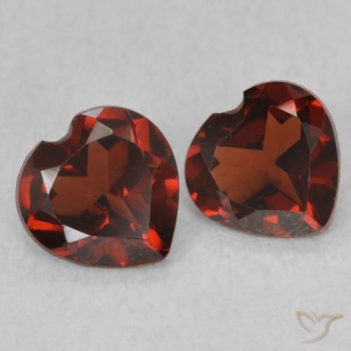 0.96 ct natürliche tiefrot Pyrop-Granat-Edelsteine, Herz, VS