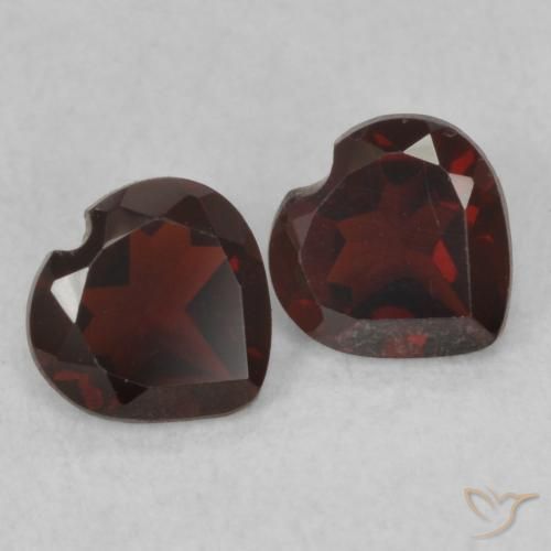 0.96 ct natürliche tiefrot Pyrop-Granat-Edelsteine, Herz, VS
