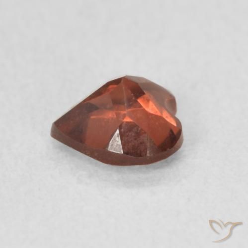 9,17 ctw natürlicher orange-rot Pyrop-Granat, Herz, VS