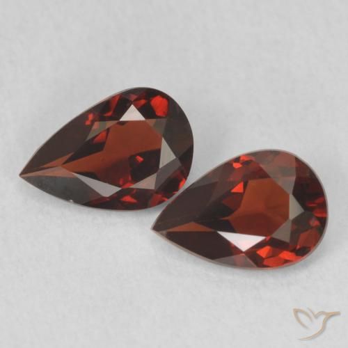 1.25ctw Natürlicher Johannisbeere Rot Pyrop-Granat, Birnenform, VVS-VS