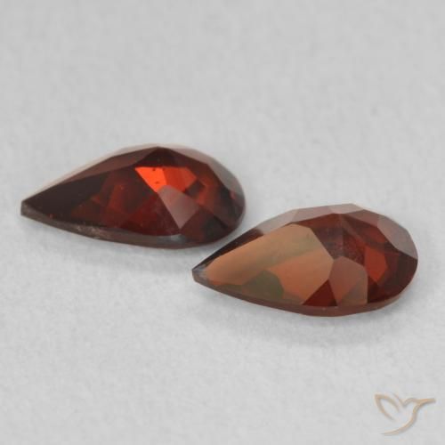 1.25 ct natürliche Johannisbeere Rot Pyrop-Granat-Edelsteine, Birnenform, VVS-VS