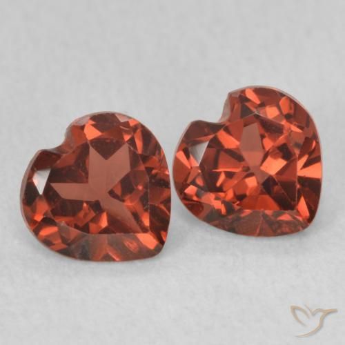 1.11 ct natürliche Hellrot Pyrop-Granat-Edelsteine, Herz, VVS-VS