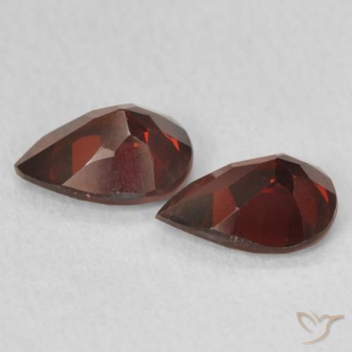 1.43 ct natürliche Tiefes Blutrot Pyrop-Granat-Edelsteine, Birnenform, VVS-VS